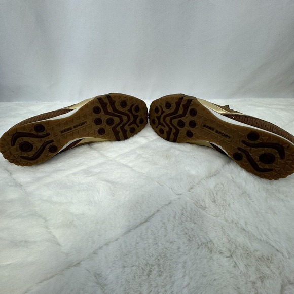 BEBE Sport Gym Women's Shoes Brown/Gold Size 8 - Picture 14 of 14
